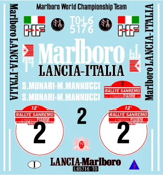 ミュージアムコレクション 1/24 ランチア ストラトス サンレモラリー 1974 フルデカール ハセガワ対応 MC-D1157