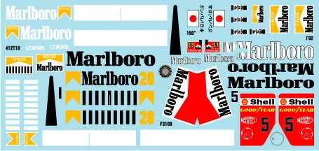 ミュージアムコレクション 1/24 フェラーリ F1 コレクション アソート5 F92,412T1B(二種),F310B,150 デアゴスティーニ対応　MC-D1161