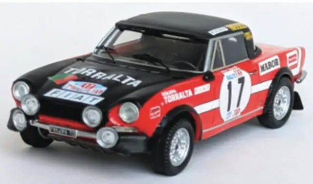 [予約] トロフュー 1/43 フィアット124 スポーツスパイダー 1600 1973 TAPラリー No.17 マリオ フィゲイレド/カルロス バラタ dsn308