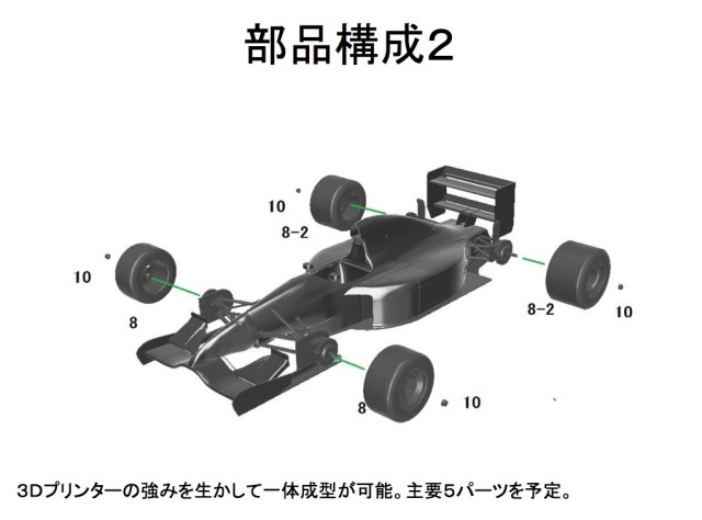 エレファントモデル 1/20 3Dプリントキット フォンドメタル GR2 1992