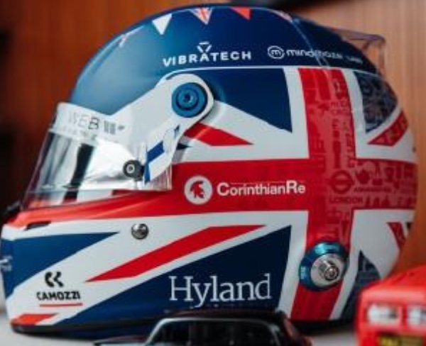[予約] スパーク 1/5 ヘルメット V.ボッタス イギリス GP 2023　5HF119