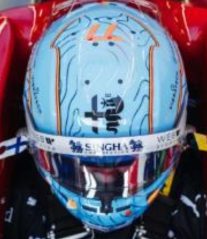 [予約] スパーク 1/5 ヘルメット V.ボッタス ベルギー GP 2023　5HF122