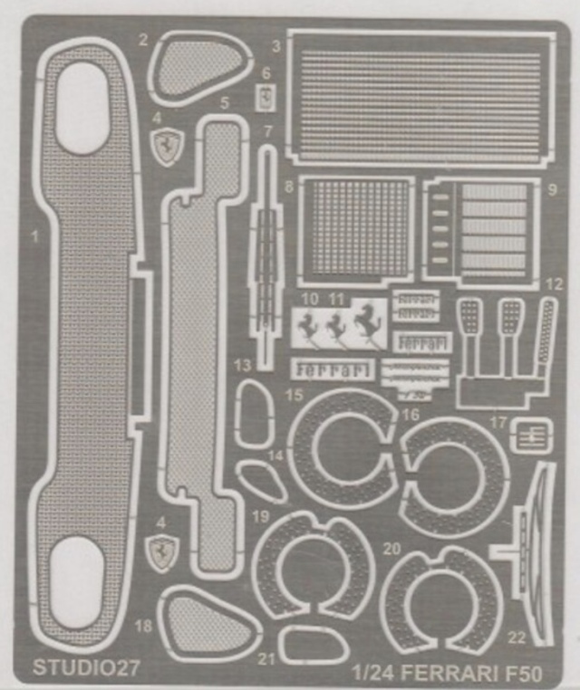 スタジオ27 1/24 フェラーリ F50 ディティールアップパーツ (タミヤ対応)　FP2471R