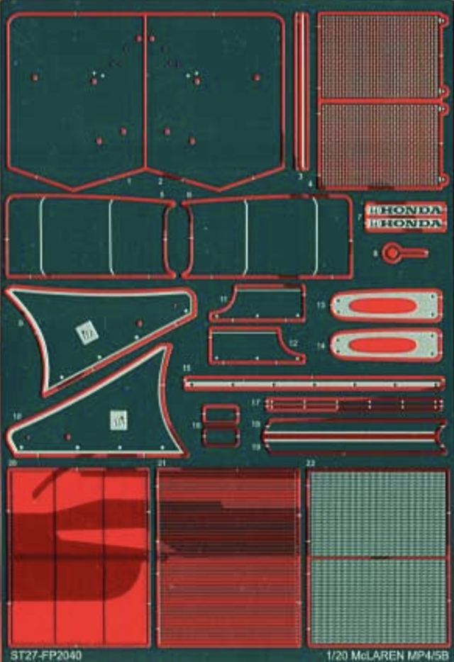 スタジオ27 1/20 マクラーレン MP4/5B 1990 ディティールアップパーツ　 FP2040