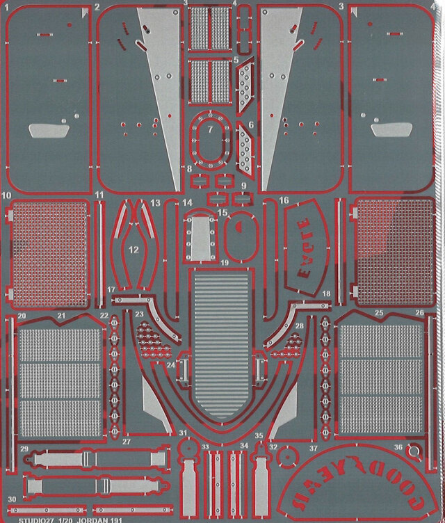 スタジオ27 1/20 ジョーダン 191 ディティールアップパーツ (タミヤ対応)　FP20170