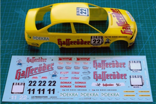 LBプロダクション 1/24 BMW E46 DTC 2001 No.11/22 フルスポンサーデカール (プラッツ/NuNu対応)　LB24034