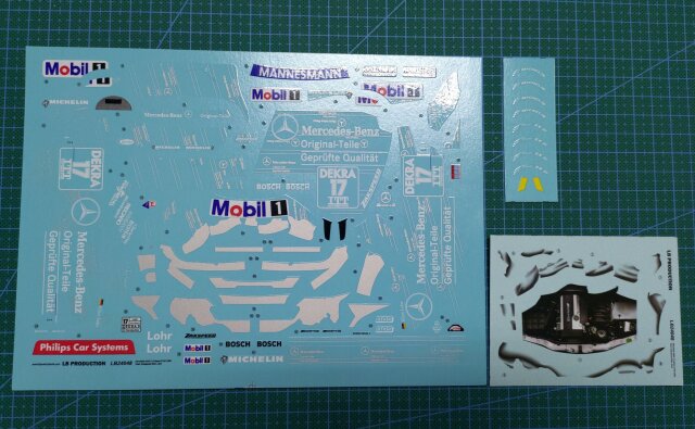 LBプロダクション 1/24 メルセデス AMG Cクラス DTM Original-Teile 1995  フルスポンサーデカール　LB24048