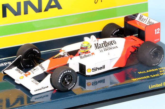 ミニチャンプス 1/43 マクラーレン MP4/4 ホンダ サンマリノGP 1988 A