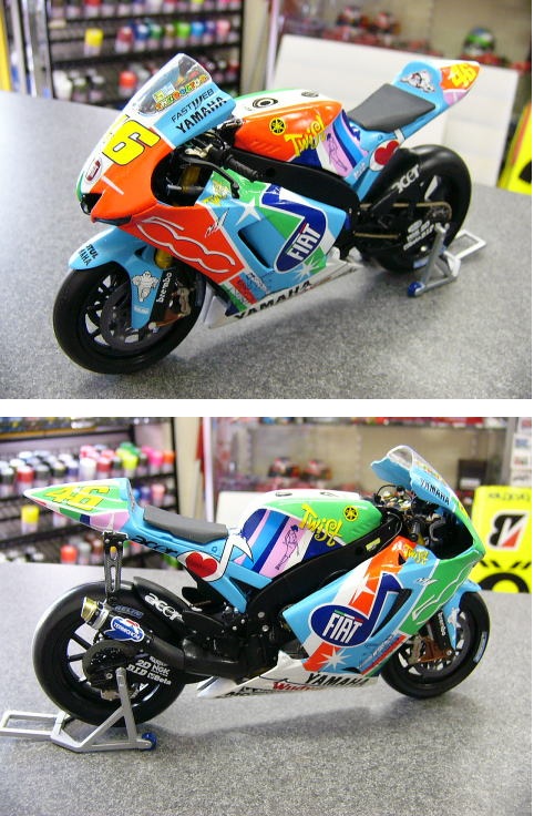 ミュージアムコレクション 1/12 ヤマハ YZR-M1 フィアット 500 Ver