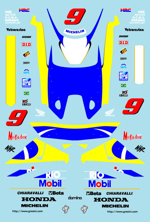 ミニチャンプス　1/12 NSR500 ロッシ　ナストロアズーロ　限定品 ミニチャンプス 1/12 NSR500 ロッシ ナストロアズーロ 限定品