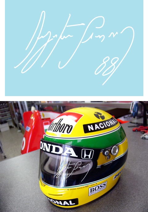 ミュージアムコレクション 1/2 ヘルメット A.セナ 1990/91 マルボロ MC