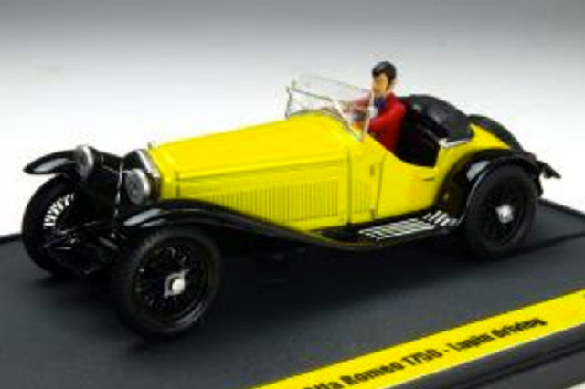 L08 ブルム 1 43 アルファ ロメオ 1750 ルパン3世 Wanted ルパン ドライビングフィギュア付 L08 ミニカーショップ ロム