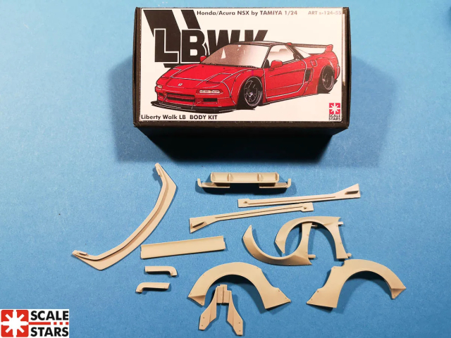 スケールスターズ 1/24 トランスキット LB ワークス ホンダ NSX ワイドフェンダーパーツ タミヤ対応　s-124-105