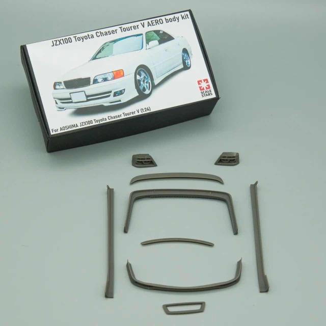 スケールスターズ 1/24 トランスキット トヨタ チェイサー ツアラー V JZX100 エアロボディ アオシマ対応　s-124-132