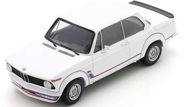 [予約] スパーク 1/18 BMW 2002 ターボ 1973 ホワイト ケース付き　18S718