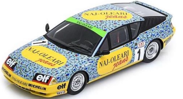 [予約] スパーク 1/43 アルピーヌ V6 ターボ ヨーロッパカップ チャンピオン 1987 No.1　S7332