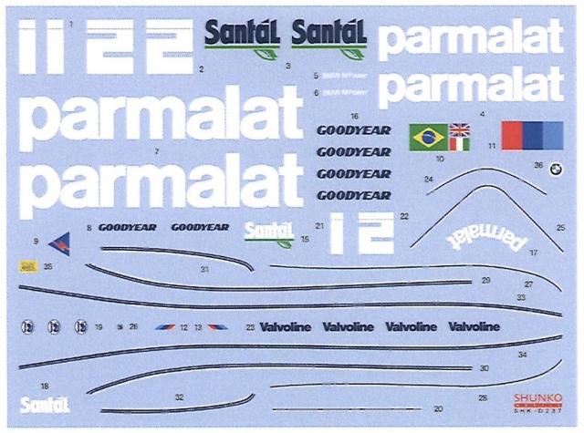 タミヤ限定リミテッドエディションアイテム　ブラバムBT50 ステッカーセット新品 タミヤ限定リミテッドエディションアイテム ブラバムBT50 ステッカー