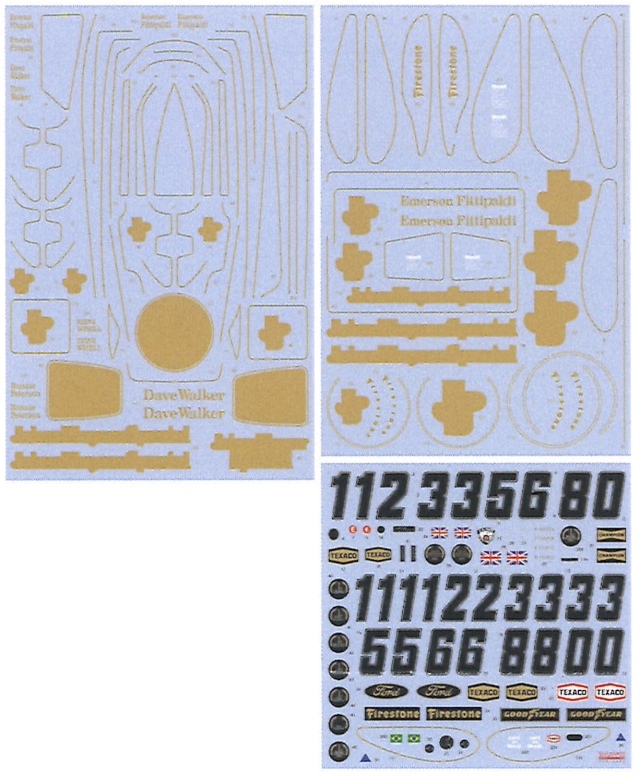 シュンコーモデル  1/12 ロータス 72D 1972 - 1973 フルデカール タミヤ対応　SHK-D472