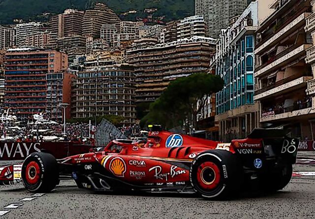 [予約] BBR  1/18 フェラーリ SF-24 モナコGP 2024 C.サインツ ダイキャスト製 台座／ケース無し　BBR241855C