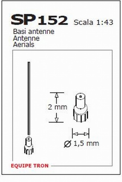 トロン 1/43 アンテナセット A　sp152