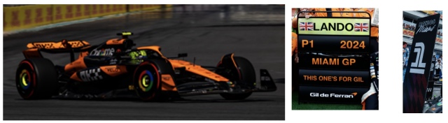 スパーク 1/18 マクラーレン MCL38 マイアミGP 2024 L.ノリス F1初優勝 ピットボード付き　18S986