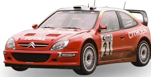 [予約] サンスター 1/18 シトロエン クサラ WRC 2002 ADAC ラリードイチュラント ウィナー No.21 S.ローブ　4474X