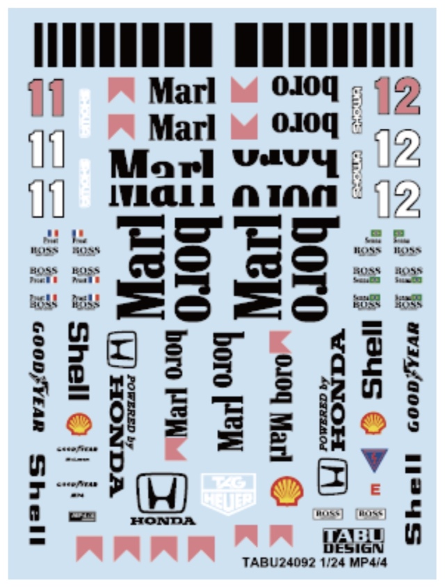 タブデザイン 1/24 マクラーレン MP4/4 