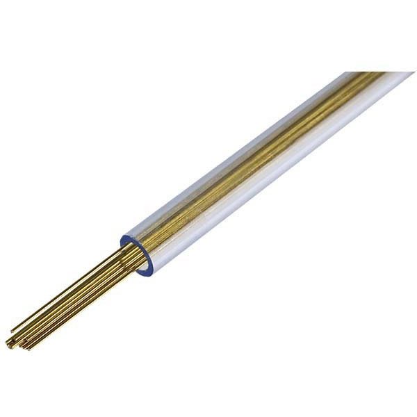 テトラパーツ 真鍮パイプ 外径0.5mm 内径0.1mm 長さ300mm 3本入り　TP50614