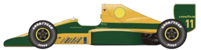 [予約] スタジオ27 1/20 トランスキット ロータス 101 プレシーズンテスト 1991 M.ハッキネン F1 テスト タミヤロータス102B対応　TK2090