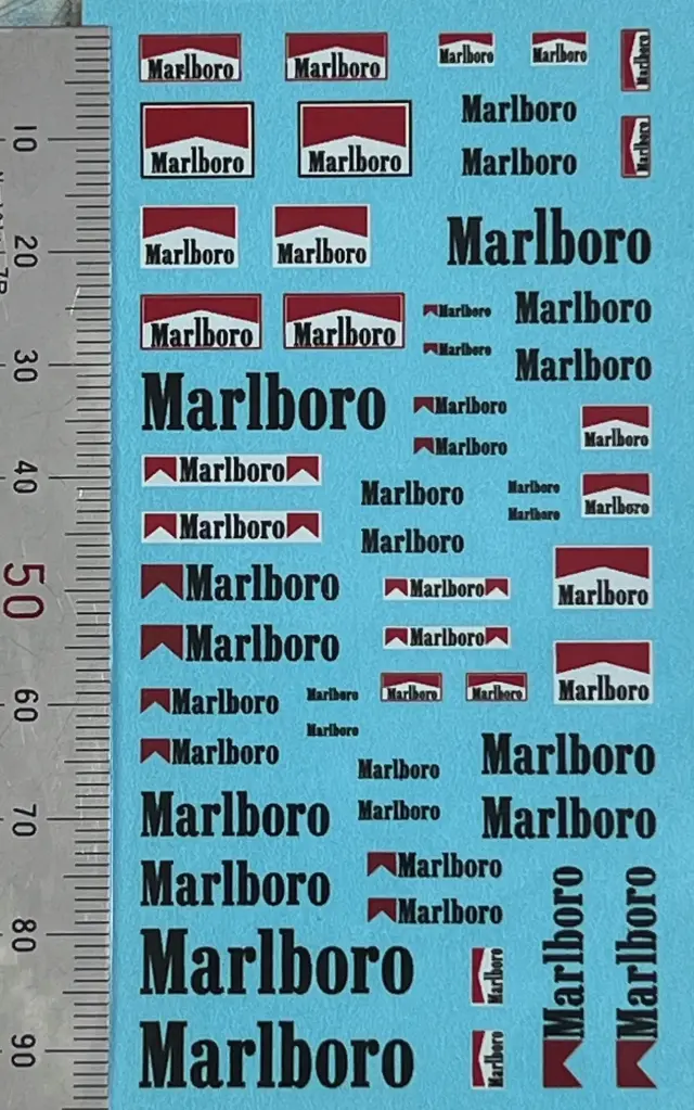 ビラージュ デカール 1/43 用 マルボロ Marlboro (レッド)　VIR083