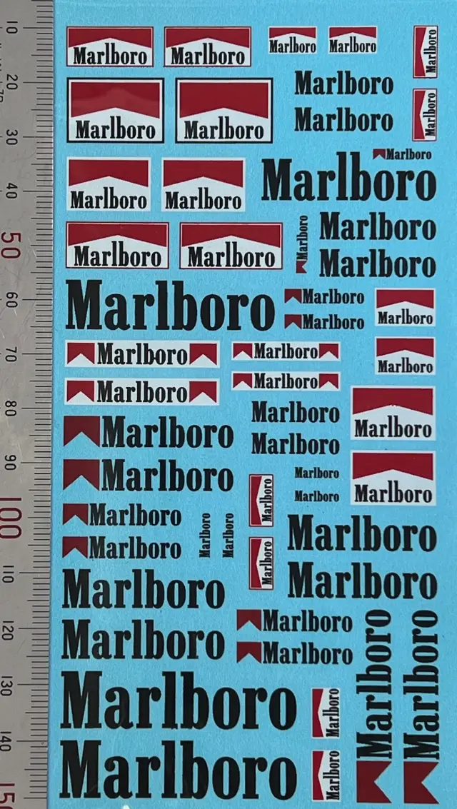 ビラージュ デカール 1/24用 マルボロ Marlboro (レッド)　VIR085