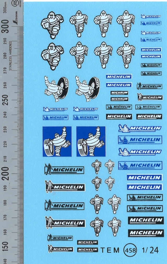 ビラージュ デカール 1/24 ミシュラン MICHELIN 雑画ロゴ 　VIR458