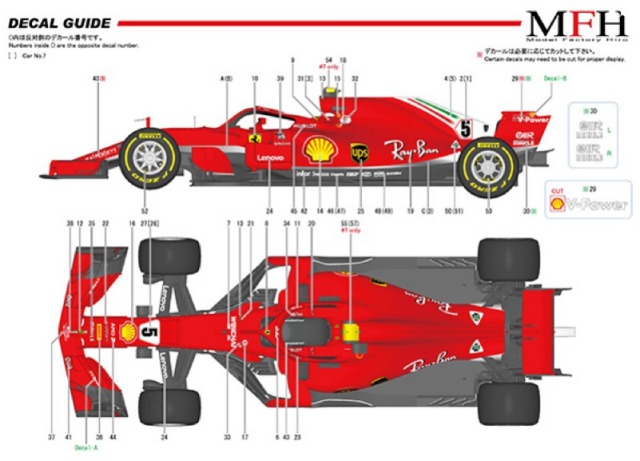 モデルファクトリーヒロ 1/12 プロポーションキット フェラーリ SF71H