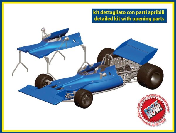 タメオ 1/43 メタルキット ティレル 003 モナコGP 1971 J.スチュワート ウィナー / F.セベール　WCT071