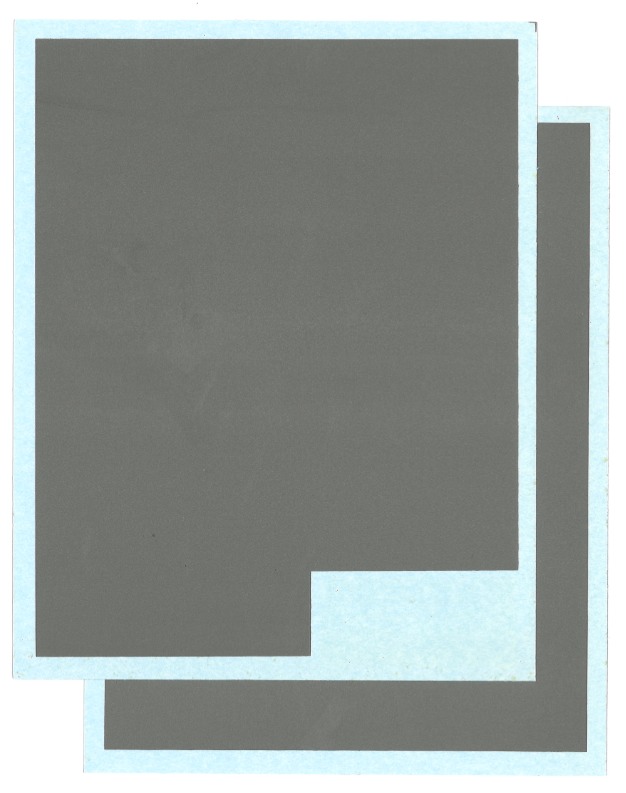 コロラド カラーデカール シルバーアルミニウム 140×130mm 170×130mm 各1枚 2枚セット　10027