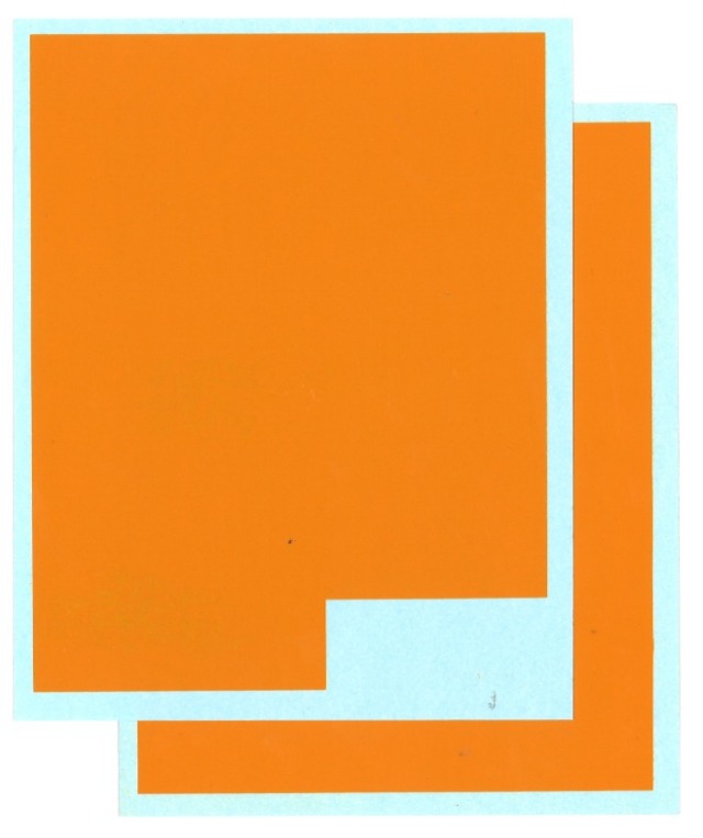 コロラド カラーデカール オレンジ 140×130mm 170×130mm 各1枚 2枚セット　10026