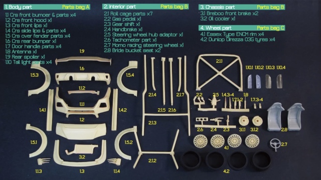 ZoomOn 1/24 トランスキット トヨタ ハイエース CRS 弍号機 Z040