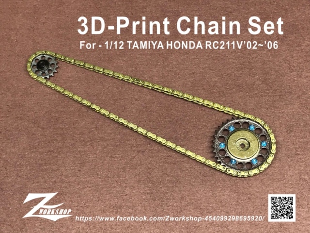 Zワークショップ 1/12 3Dプリントパーツ ホンダ RC211V 2002