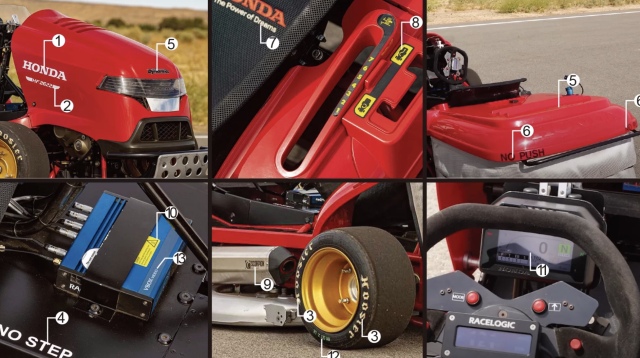 ZoomOn 1/24 レジンキット ホンダ HF2622 Mean Mower V2 芝刈り機 0