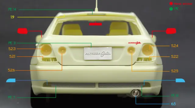 Zoom On 1/24 フルキット トヨタ アルテッツァ ジータ Z042 Z142