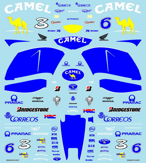絶版 タミヤ 1/12 ホンダ・ポンス RC211V w/カルトグラフデカール 1/12ホンダRC211V'03加藤大治郎デカール - ミュージアム
