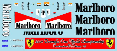 ミュージアムコレクション 1/18 フェラーリ F2001 マルボロ (マテル