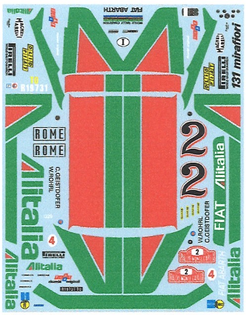 ミュージアムコレクション 1/20 フィアット 131 アリタリア