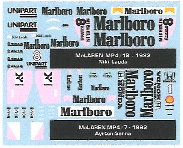 ミュージアムコレクション 1/43 隔週刊 F1コレクション 8 MP4/1 MP4/7