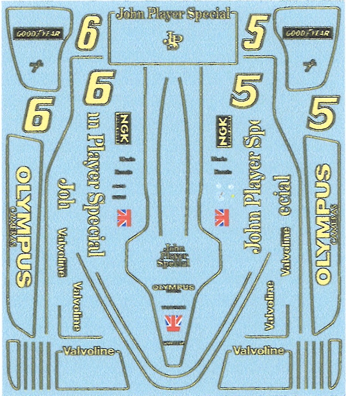 ミュージアムコレクション 1/20 ロータス 79 フルデカール タミヤ対応　MC-D555