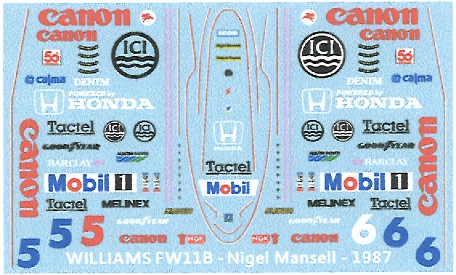 ウィリアムズ・ホンダ FW11B デアゴスティーニ 1/24 Amazon.co.jp: ナイジェル マンセル仕様 DeAGOSTINI
