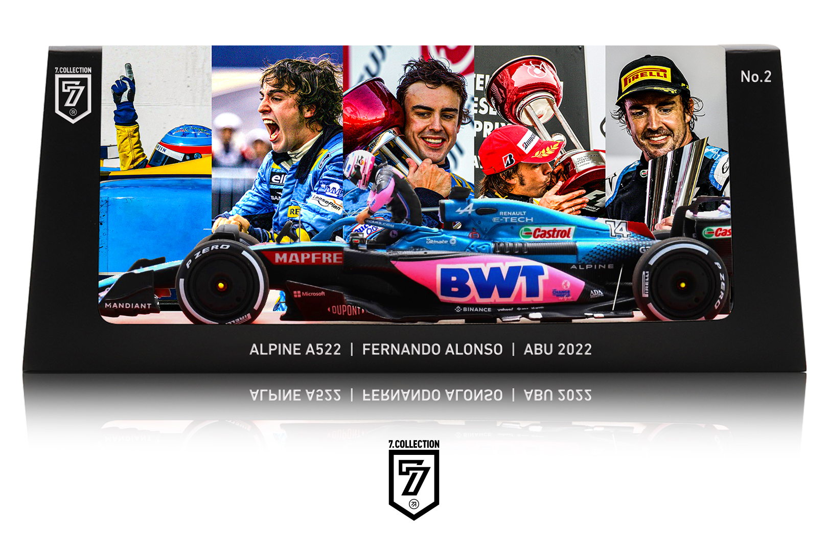 SEVEN COLLECTION特注スパーク 1/43 アルピーヌ A522 アブダビGP
