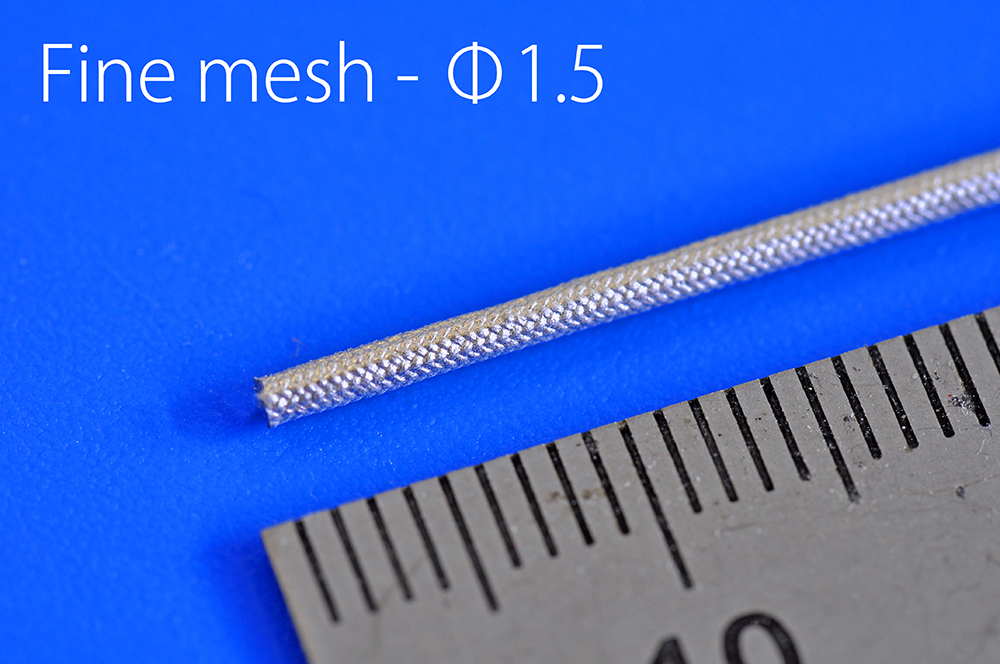 モデルファクトリーヒロ メタルメッシュホース 細目 Φ1.5mm 長さ89mm 5