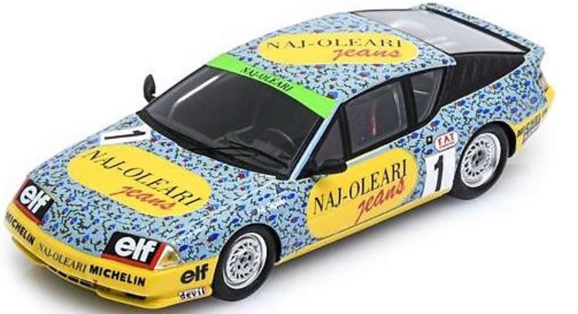 [予約] スパーク 1/43 アルピーヌ V6 ターボ ヨーロッパカップ チャンピオン 1987 No.1　S7332