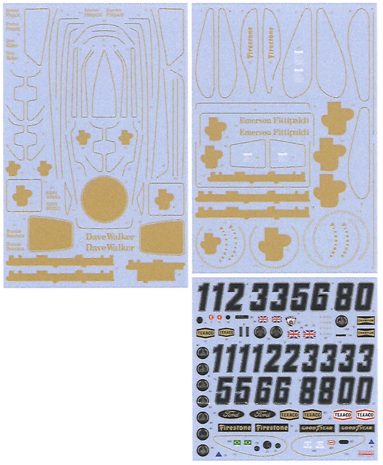 シュンコーモデル  1/12 ロータス 72D 1972 - 1973 フルデカール タミヤ対応　SHK-D472